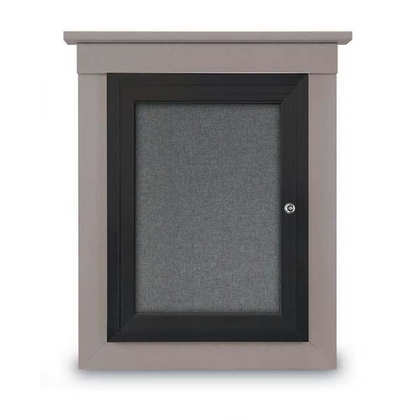 Sliding Glass Enclosed Letterboard, 48"x3